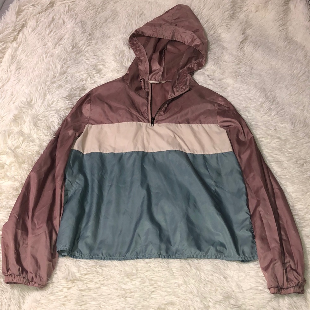 Pacsun hooded half zip